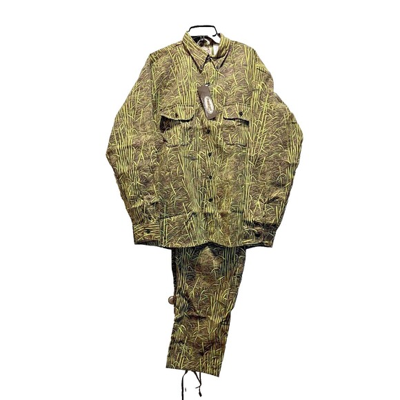 Vintage Farmland Cornfield Camouflage Long Sleeve Shirt/Pants Made In USA XL - Picture 11 of 11